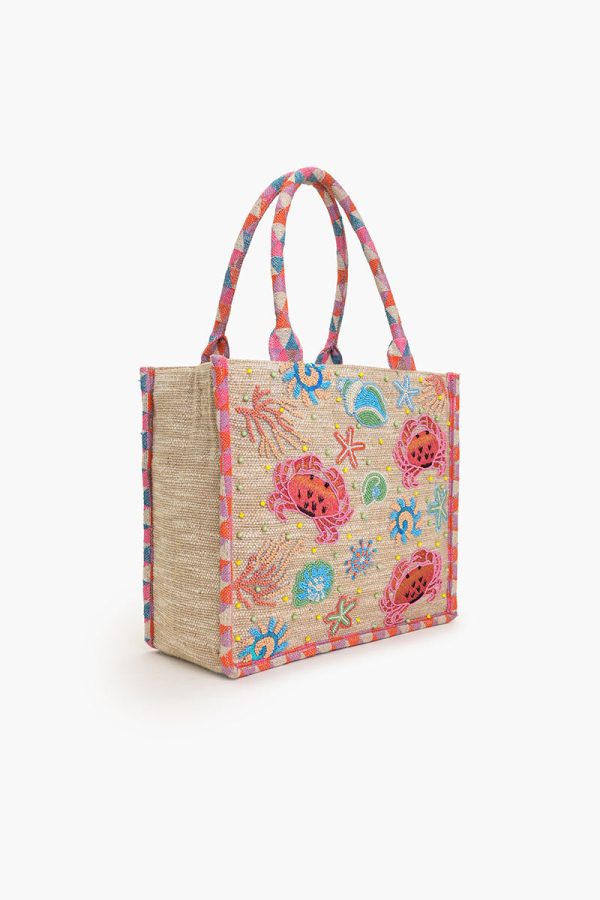 Crab Shell Embelished Tote - Image 3