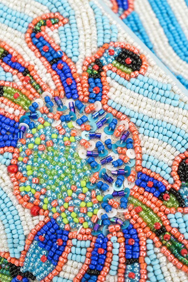 Crabby Waves Beaded Shoulder Bag - Image 2