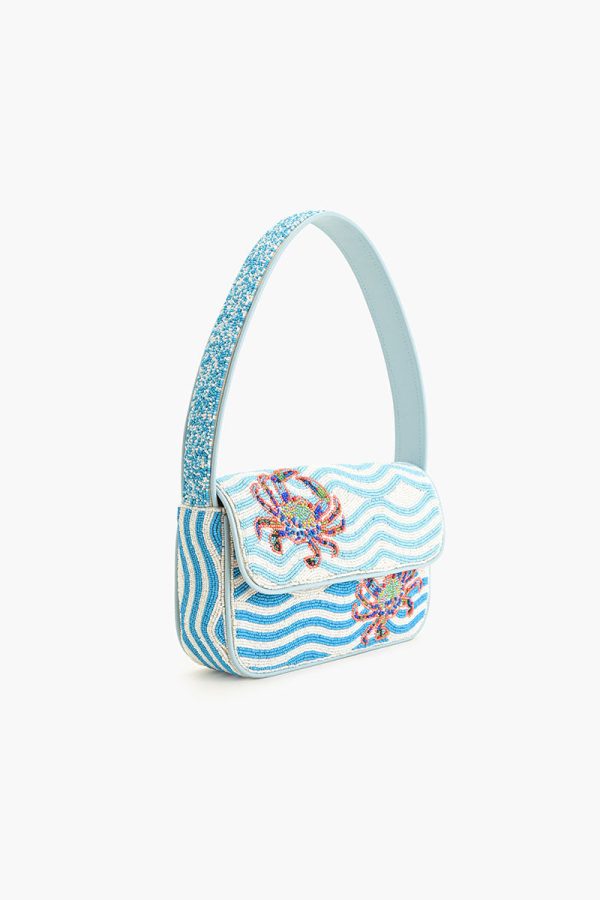 Crabby Waves Beaded Shoulder Bag - Image 3