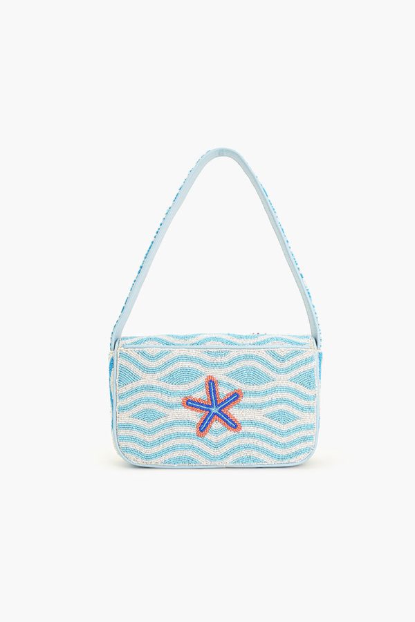 Crabby Waves Beaded Shoulder Bag - Image 4