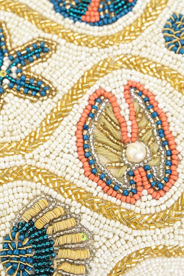 Sunlit Shore Beaded Clutch Bag - Image 2