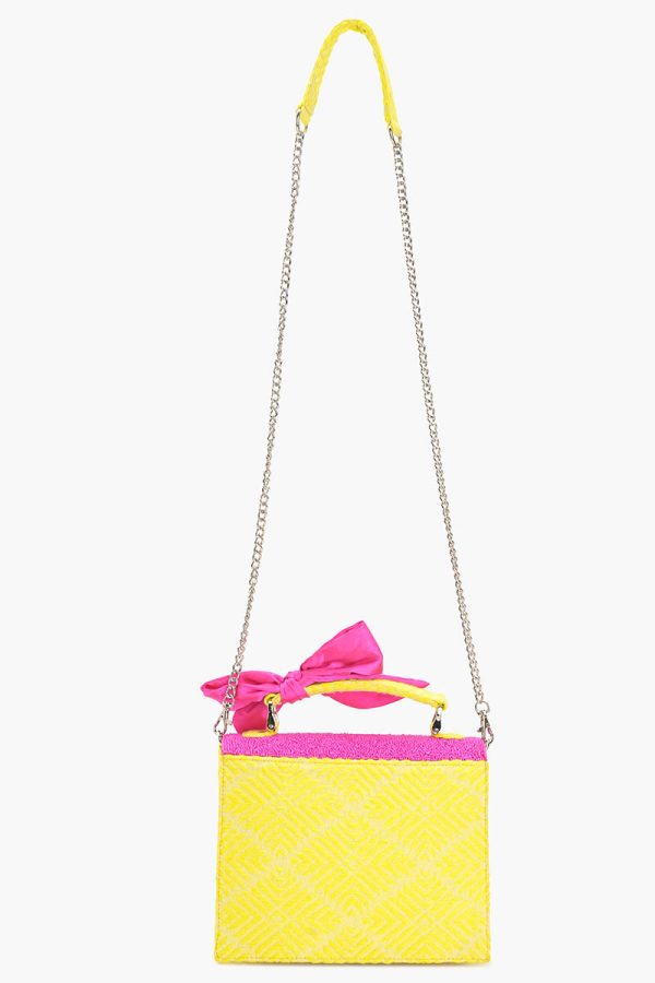 Amalfi Beaded Top Handle Bag - Image 3