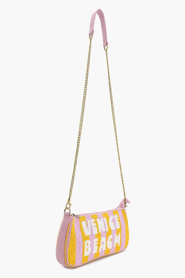 Venice Beach Beaded Baguette Bag - Image 4