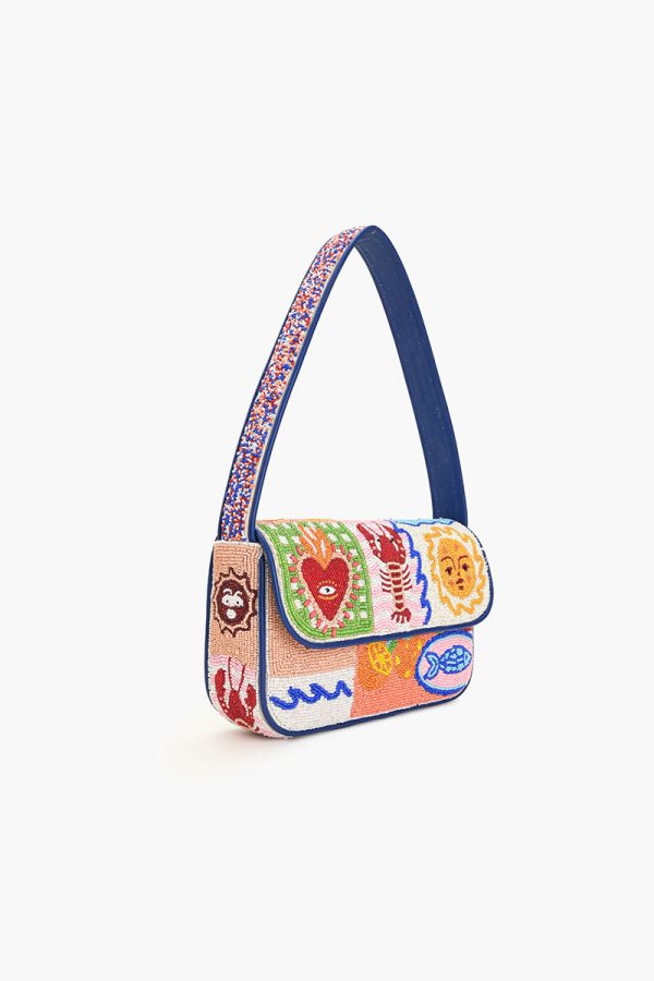 Sun & Sea Beaded Shoulder Bag - Image 3