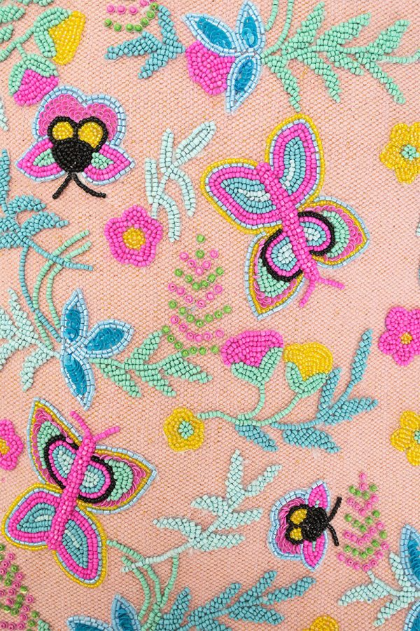 Blushy Flutter Beaded Tote - Image 2