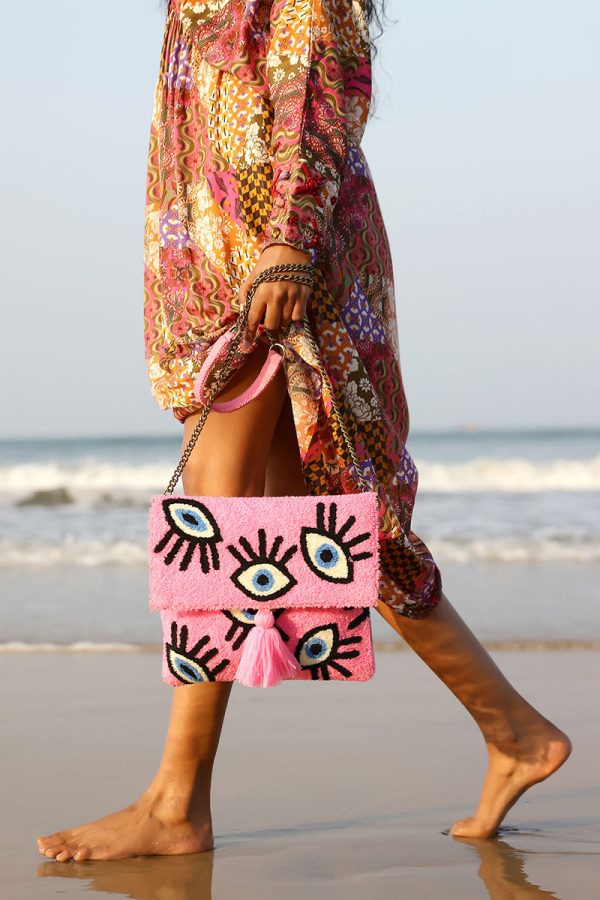Whimsical Wonder Eye Pink Clutch - Image 2