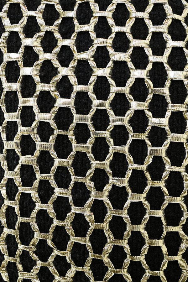 Honeycomb Midnight Lurex Tote - Image 2