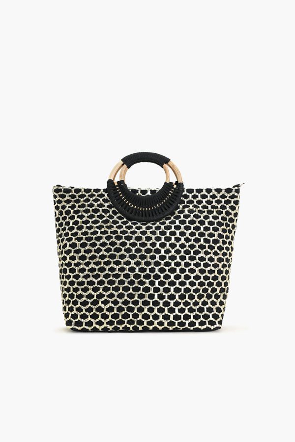 Honeycomb Midnight Lurex Tote - Image 4