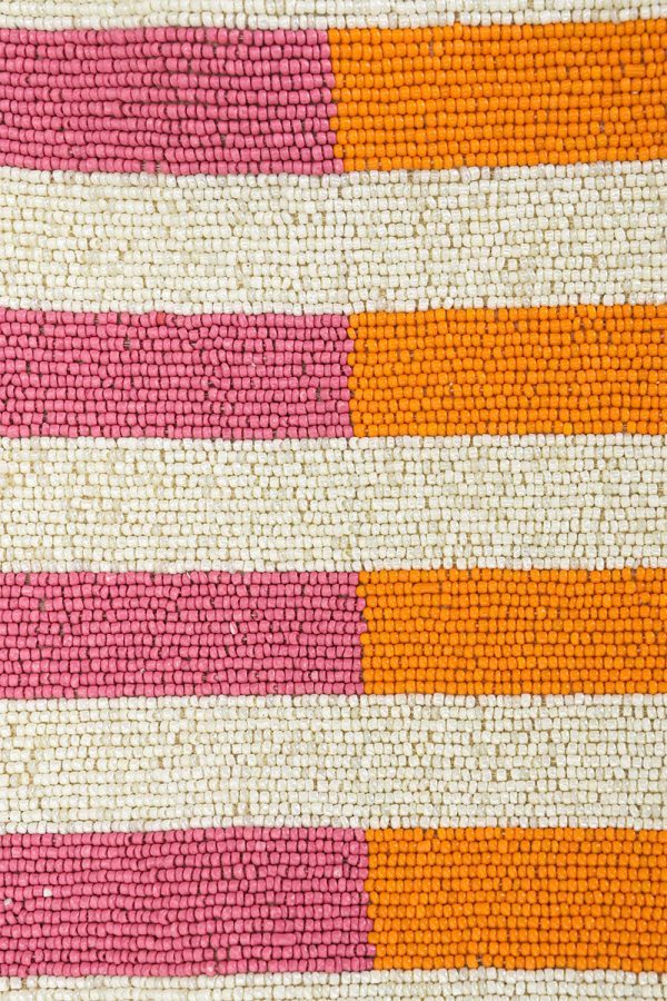 Candy Stripes Embelished Shoulder Bag - Image 2