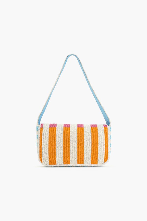 Candy Stripes Embelished Shoulder Bag - Image 4