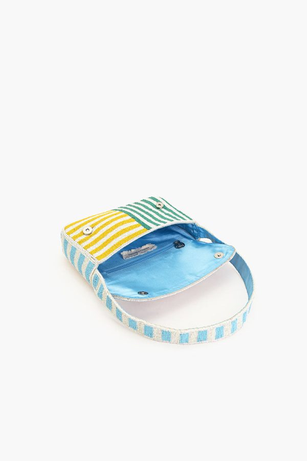 Candy Stripes Embelished Shoulder Bag - Image 5