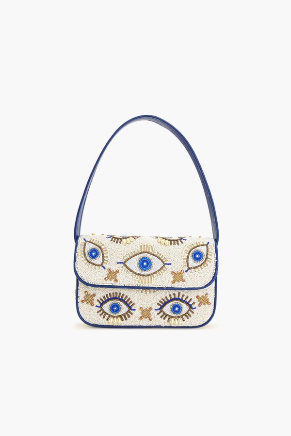 Shining Eyes Embellished Shoulder Bag