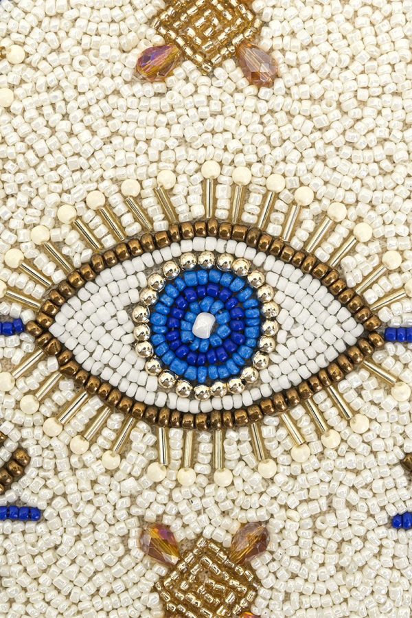 Shining Eyes Embellished Shoulder Bag - Image 2