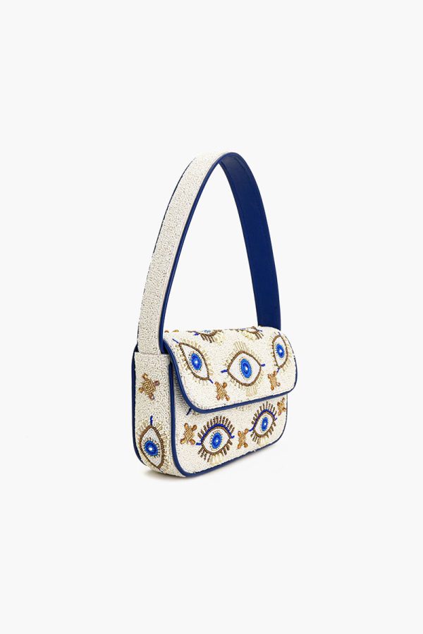 Shining Eyes Embellished Shoulder Bag - Image 3