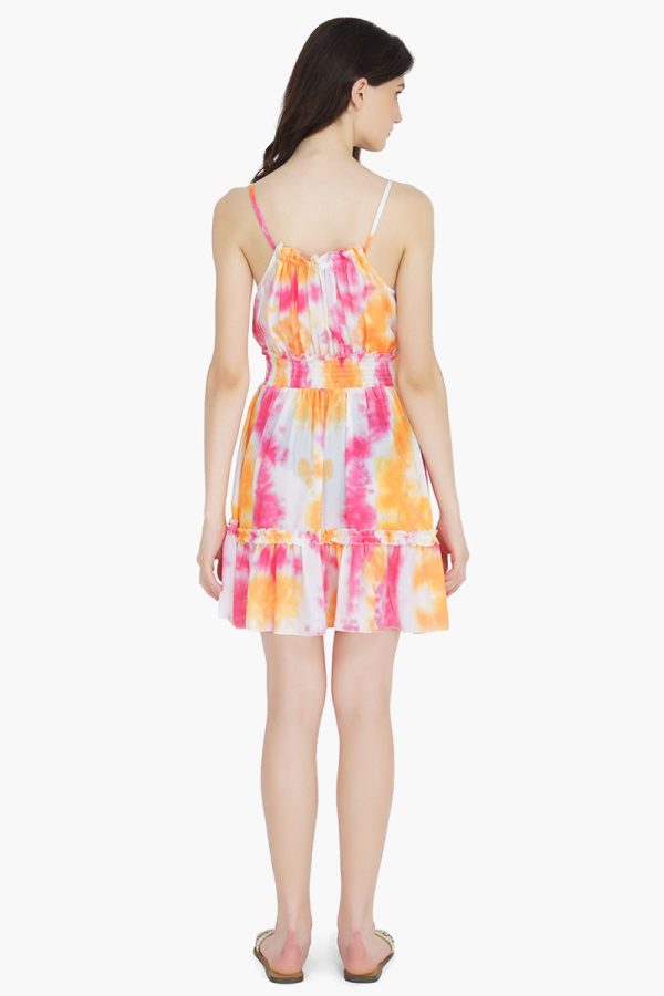 Sunrise Tie Dye Mini Dress - Image 4