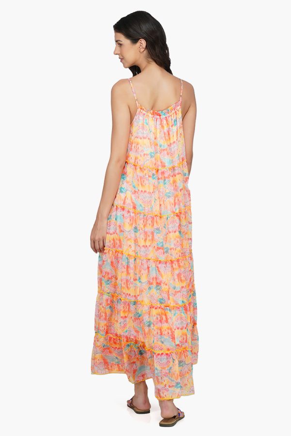 Rain Stroke Tiered maxi Dress - Image 4