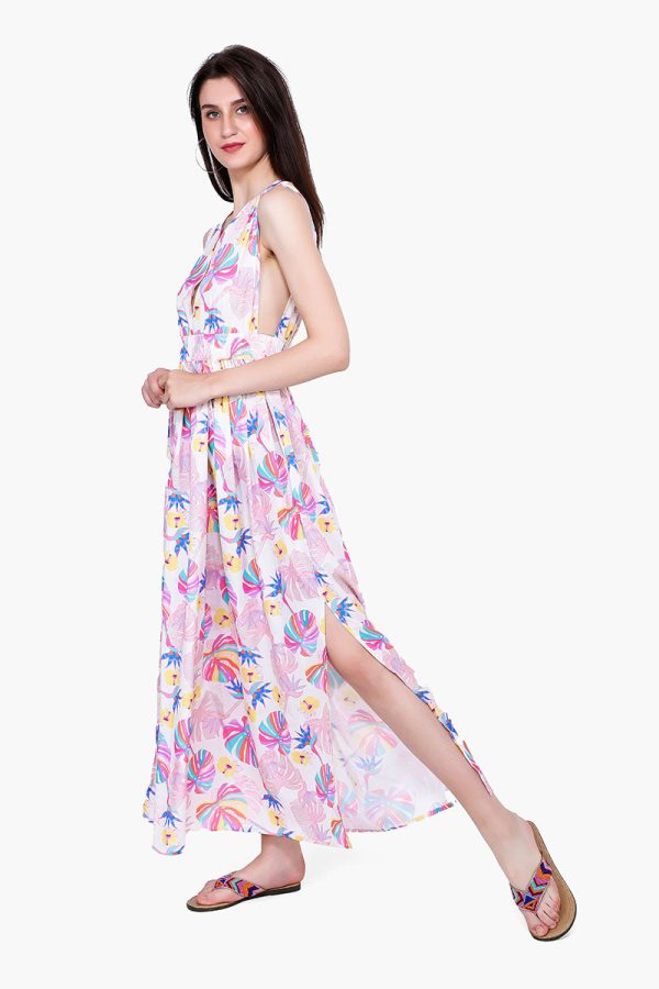 Palm Florals Maxi Dress - Image 3