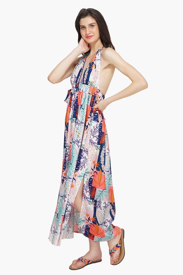 Playful Petals Maxi Dress - Image 3