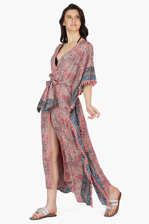 Nina Maxi Kimono Cover Up - Image 3