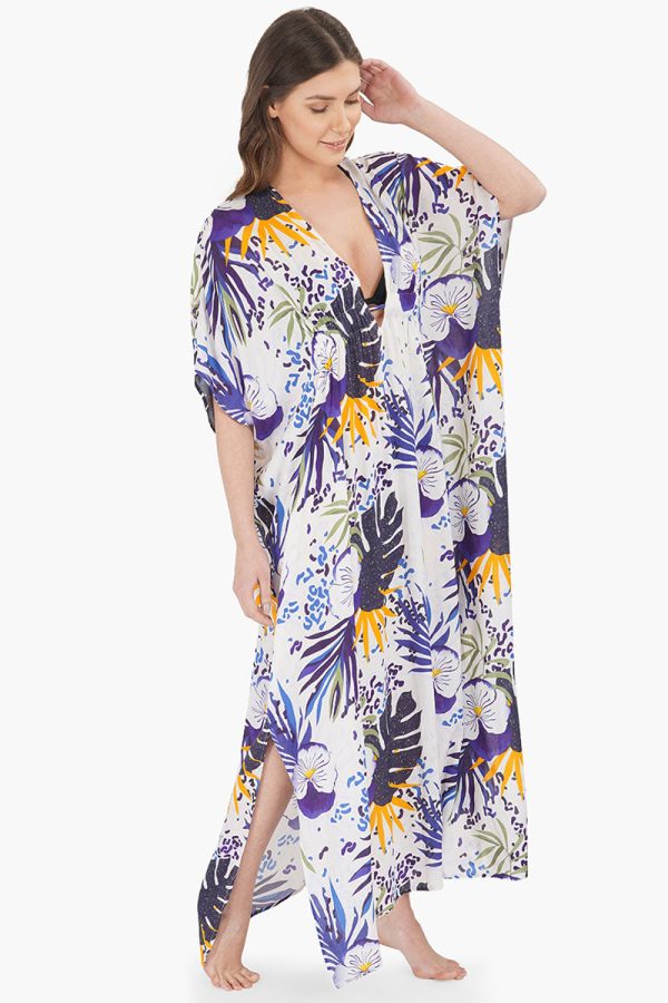 Tropical Twilight kaftan Cover Up - Image 2