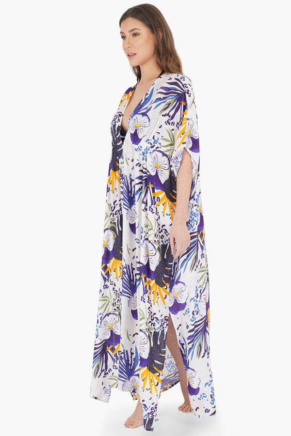 Tropical Twilight kaftan Cover Up - Image 3
