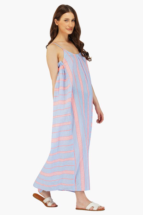 Ether Cotton Striped Maxi Dress - Image 2