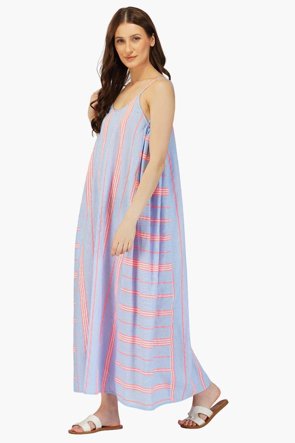 Ether Cotton Striped Maxi Dress - Image 3