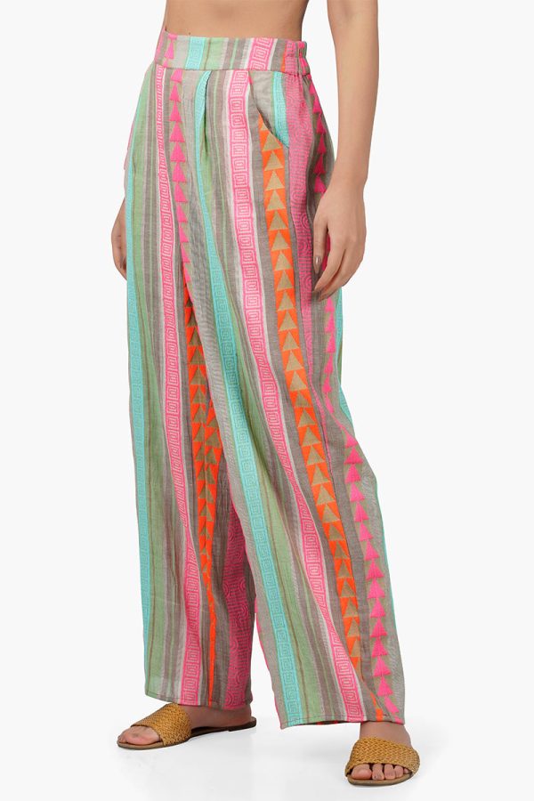 Dora Yarn Dyed Striped Pants - Image 3
