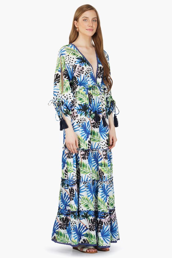 Eva Forest Printed Maxi Dress - Image 2