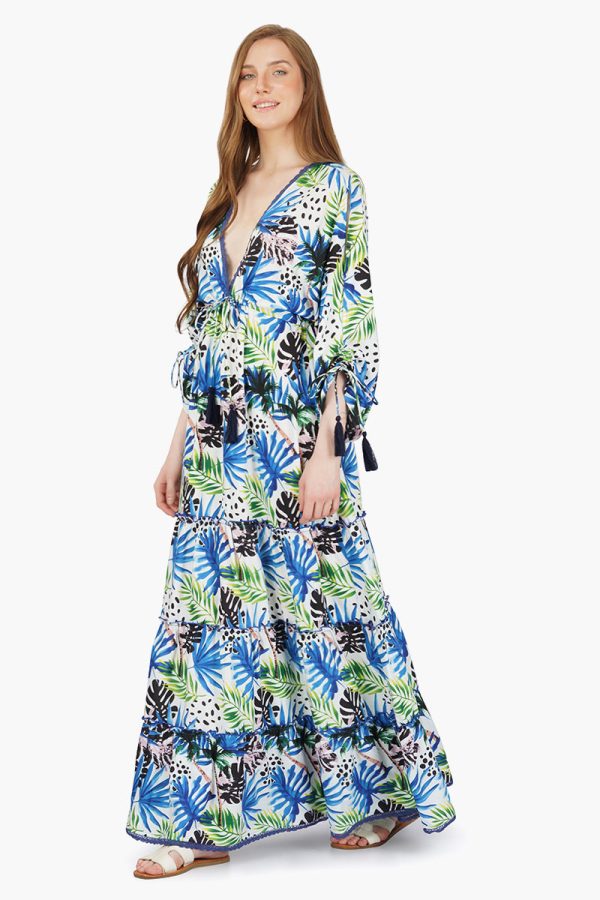 Eva Forest Printed Maxi Dress - Image 3