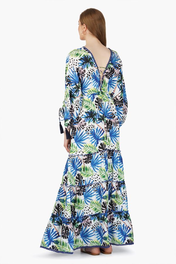 Eva Forest Printed Maxi Dress - Image 4