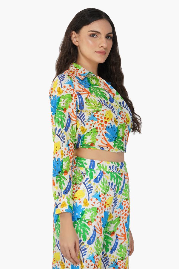 Dorothy Printed Wrap Shirt - Image 3