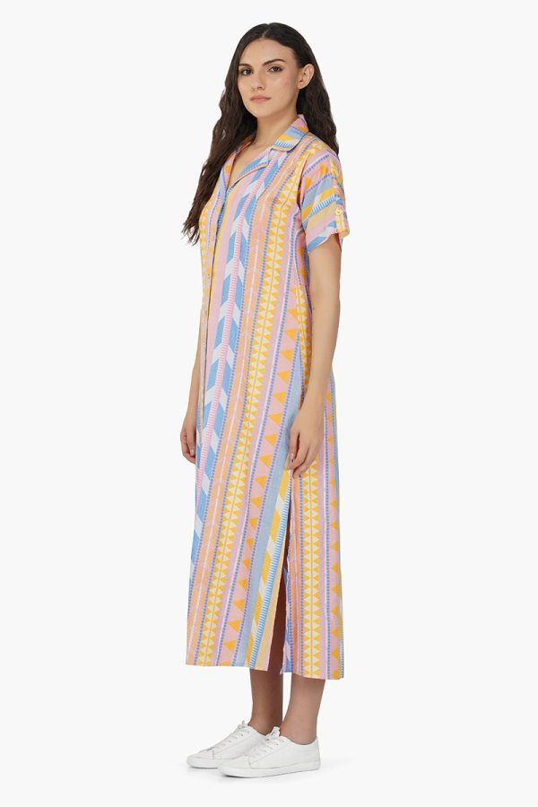 Candy Stripe Shirt Dress - Image 3
