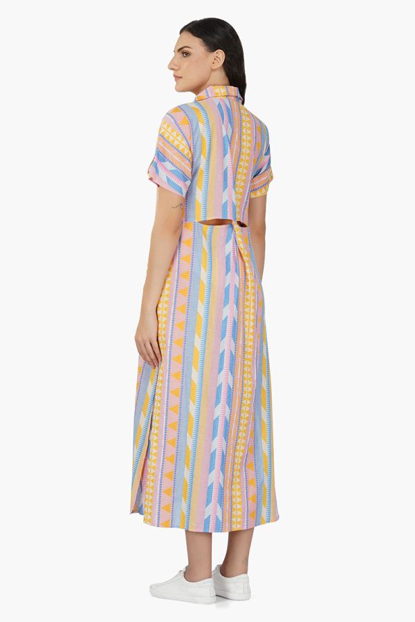 Candy Stripe Shirt Dress - Image 4
