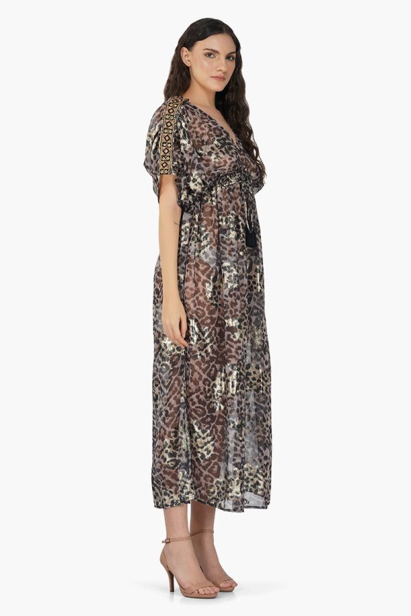Black Panther Shiny Maxi Dress - Image 2