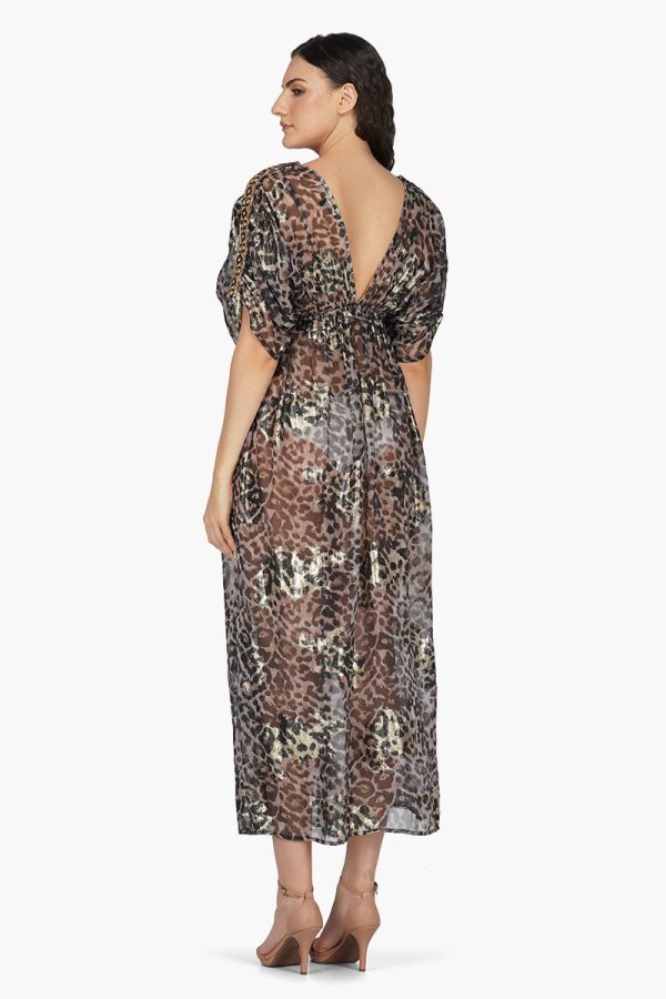 Black Panther Shiny Maxi Dress - Image 4