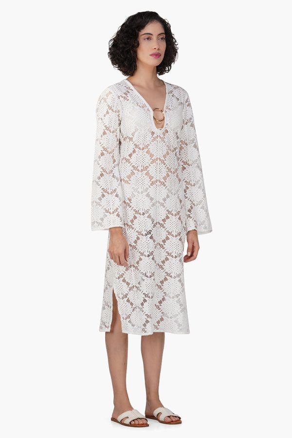Ada Golden Roing Crochet Dress - Image 2