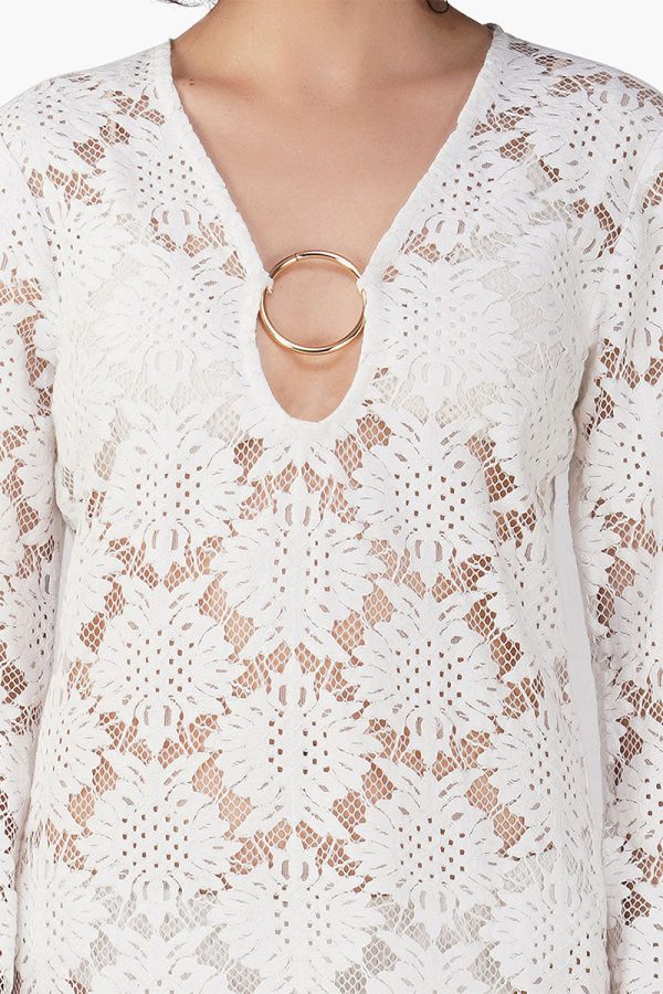 Ada Golden Roing Crochet Dress - Image 5