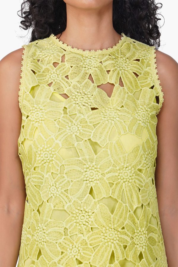Fall For Neon Floral Lace Short Dress - Image 5
