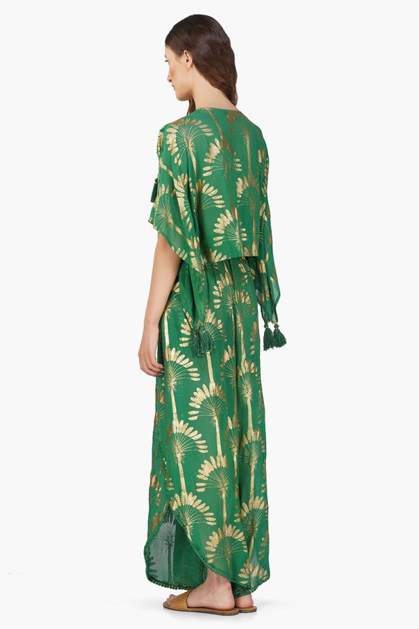 Pine Green Palm Tassel Blouse - Image 5