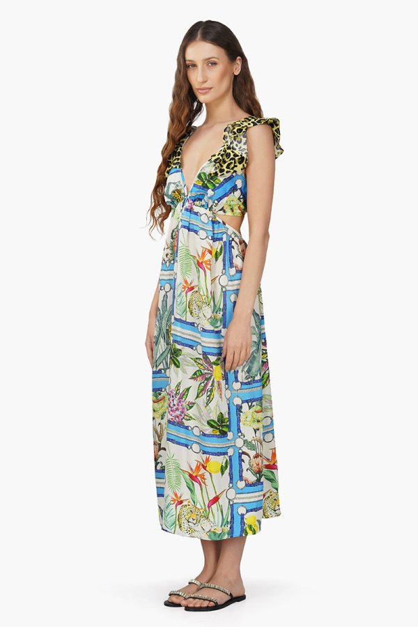 Jungle Paradise Printed Maxi Dress - Image 3