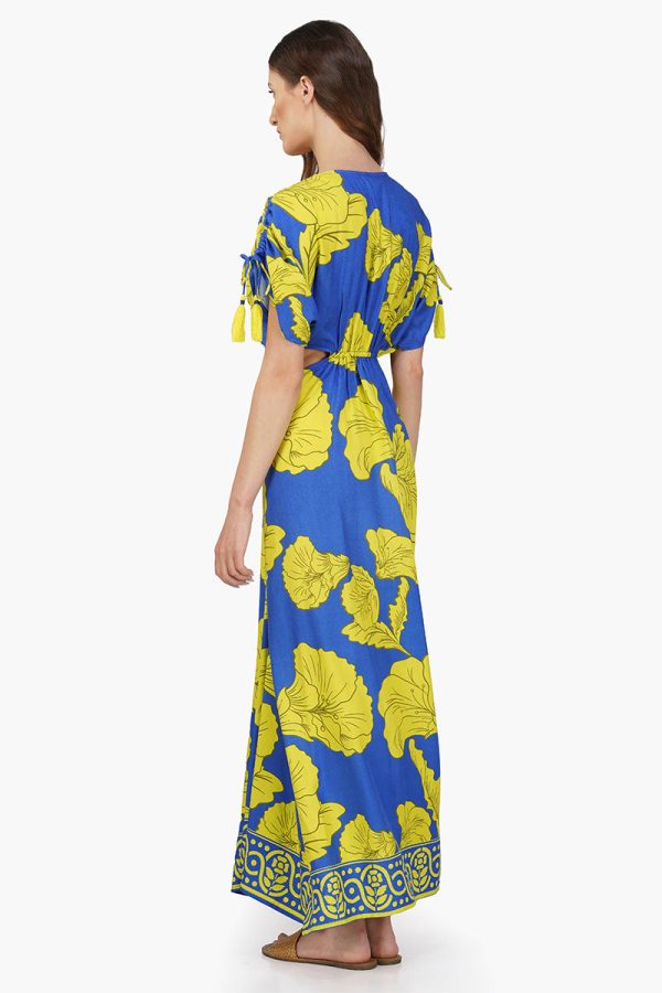 Yellow Daze Printed Ring Maxi Dress - Image 4