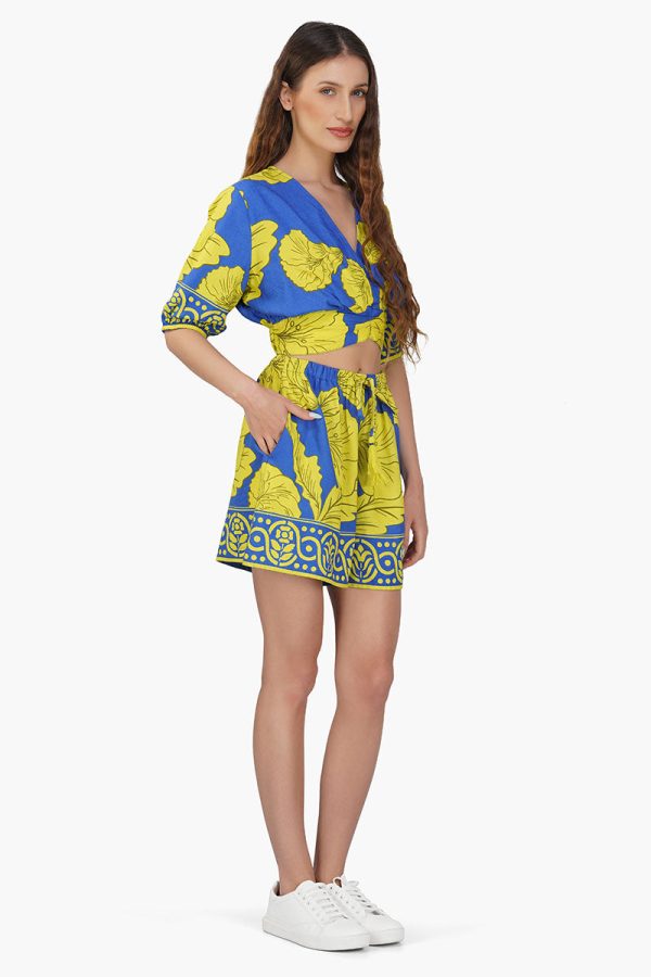 Yellow Daze Printed Shorts - Image 2