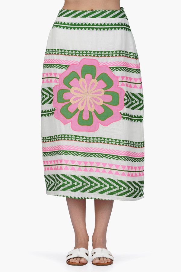 Freesia Y/D Stripe Skirt - Image 2