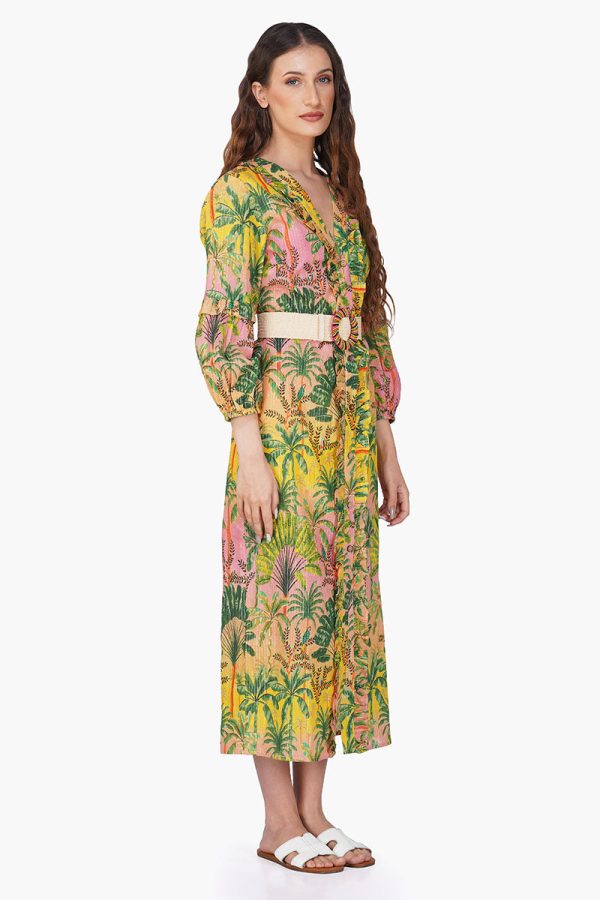 Endless Summer Printed Ruffles Shirt Dress - Image 2
