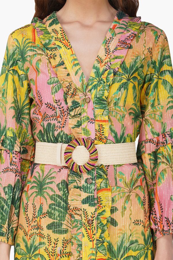 Endless Summer Printed Ruffles Shirt Dress - Image 5