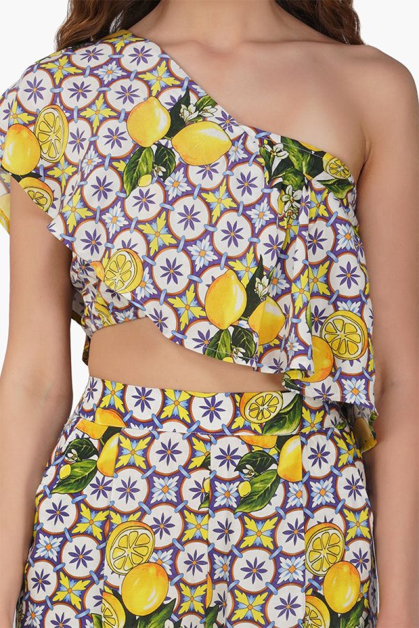 Citrus Lemon Printed Top - Image 5