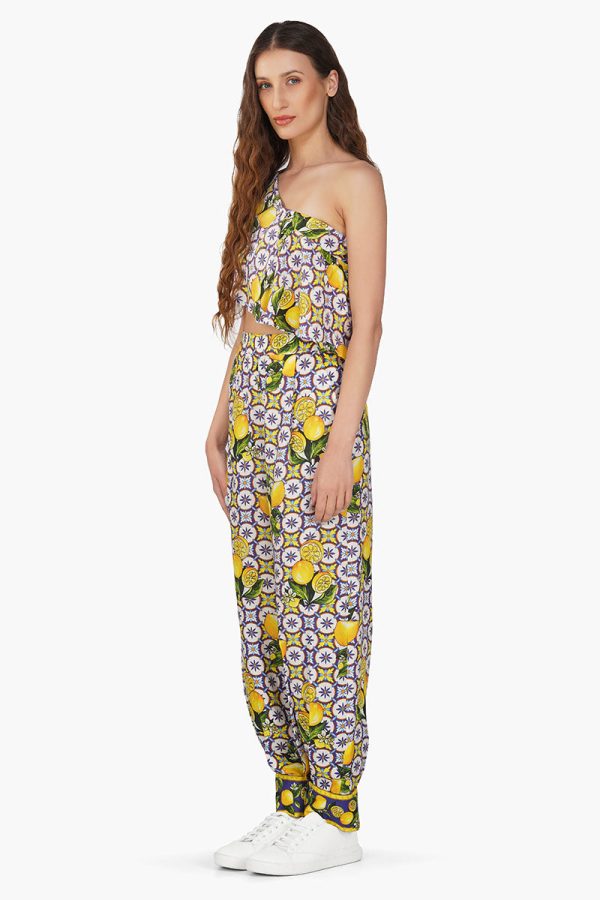 Citrus Lemon Printed Pant - Image 3