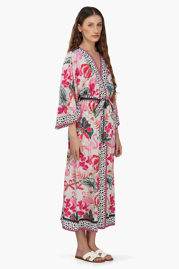 Flamingo Paradise Cover Up - Image 2