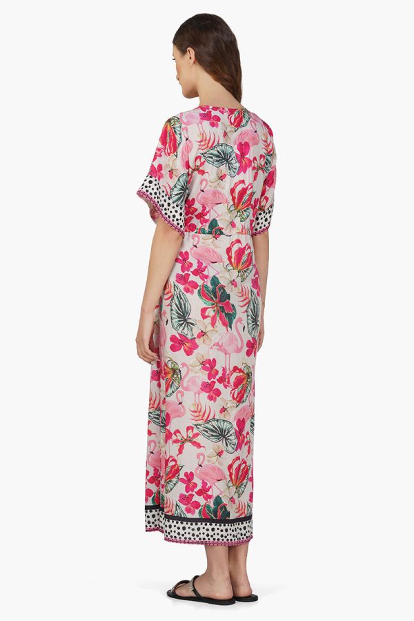 Flamingo Paradise Printed Dress - Image 4